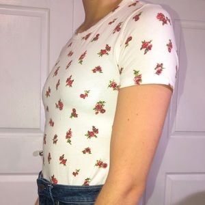 Forever 21 rose-printed bodysuit!